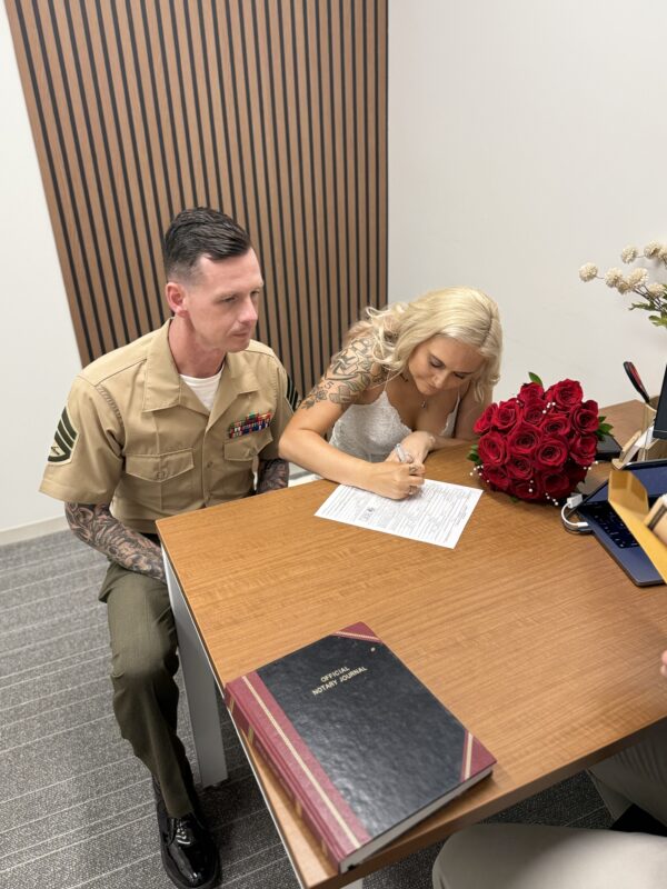 Military Couple Full-Legal Marriage (For Only the Couple, No Guests) - Government Shutdown Special Pricing